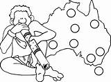 Pages Coloring Flag Aboriginal Australian Colouring Outback Getdrawings Getcolorings Printable Print Colorings sketch template