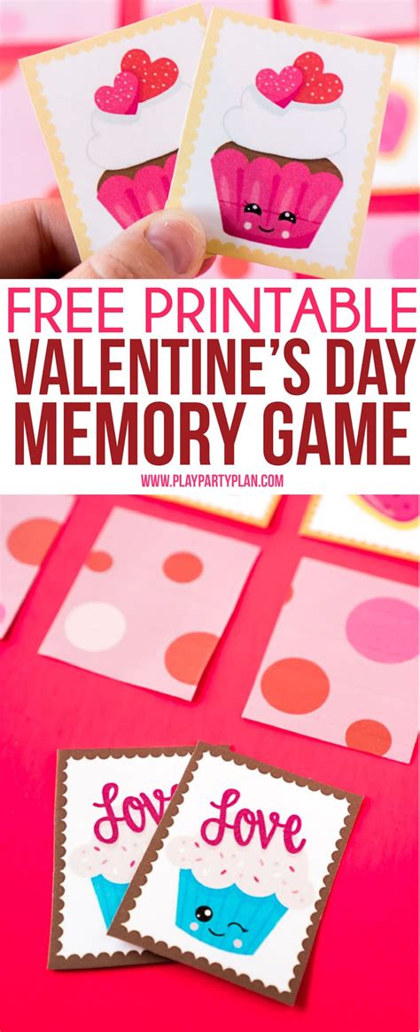 printable valentines day memory game valentines games