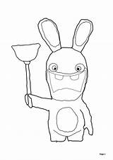 Rabbids Coloring Rabbid Raving Pages Games Invasion Designlooter Drawings Todd 61kb sketch template