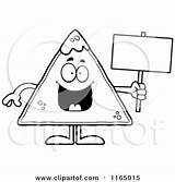 Salsa Tortilla Chip Mascot Holding Sign Clipart Cartoon Cory Thoman Outlined Coloring Vector 2021 sketch template