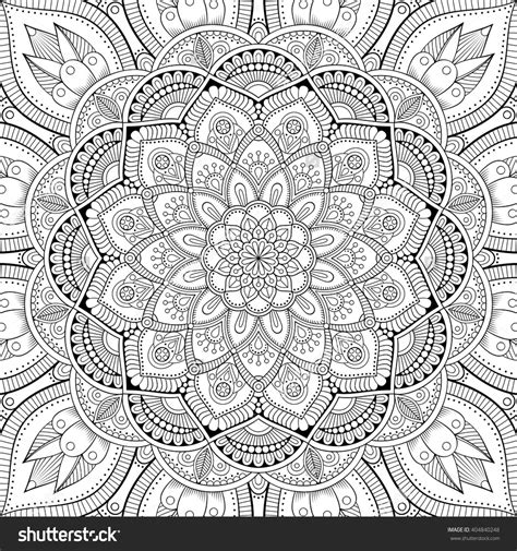 oriental mandala coloring pages png  file