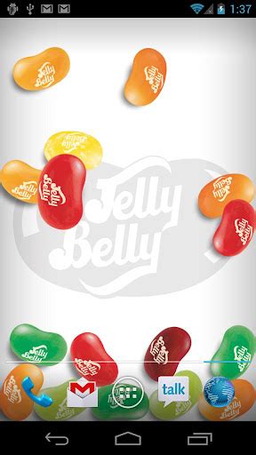 jelly belly releases android jelly bean live wallpaper unsurprisingly