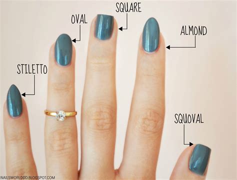 nails world   nail shapes