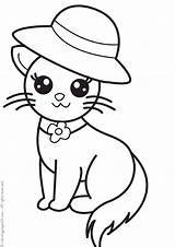Cats Pages Coloring Print sketch template