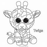 Beanie Boos Twigs Corky Plushy Xcolorings Maddie Moonlight sketch template