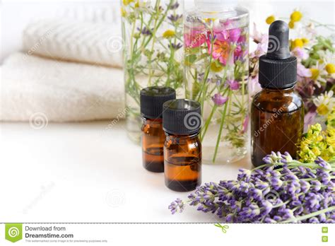 natural beauty treatment stock photo image  bottles