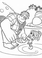 Ralph Coloring Wreck Pages Vanellope Help Printable Kids sketch template