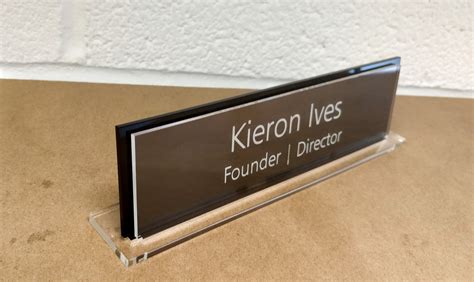 personalised desk  plaque office plaque desk nameplate etsy