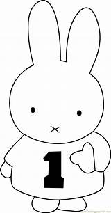 Miffy Coloring Number Pages Coloringpages101 Printable sketch template