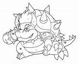 Coloring Bowser Pages Dry Comments Mario sketch template