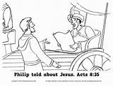 Philip Jesus Told Ethiopian Barnabas Sundayschoolzone Zone sketch template