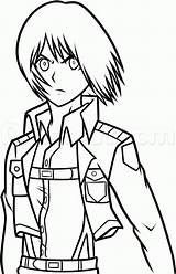 Titan Attack Armin Drawing Draw Coloring Pages Arlert Anime Drawings Dragoart Step Characters August sketch template