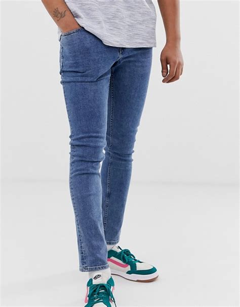 Cheap Monday Tight Skinny Jeans In Norm Core Blue Asos