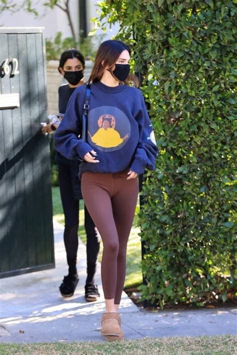 kendall jenner cameltoe on the walk to her urus 10 photos