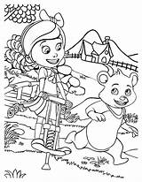 Goldie Bear Fairy sketch template