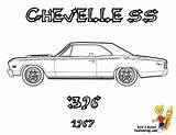 Coloring Pages Muscle Car Clipart Cars Chevelle Mustang Ss Sl Truck Book Chevy Hot Print Colouring Old Autos American Boys sketch template
