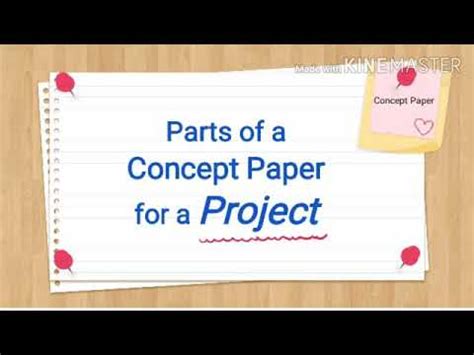 writing  concept paper youtube
