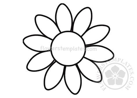petal spring flower coloring page flowers templates