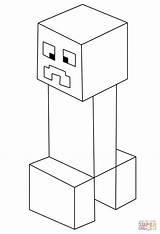 Minecraft Creeper Coloring Pages Color Online Printable Print sketch template