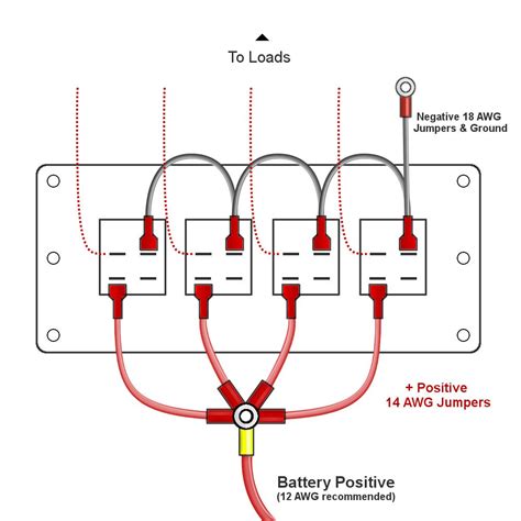 marine switch panel wiring diagram