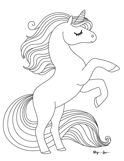 printable unicorn coloring pages  kids factactviral