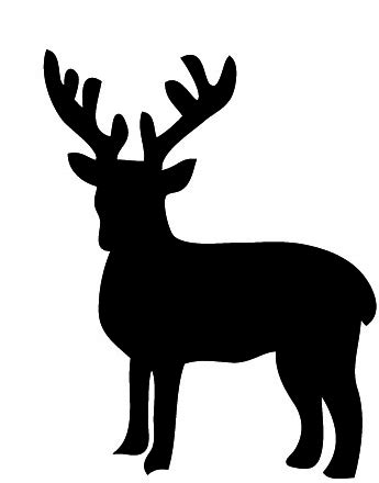 reindeer silhouette clipart