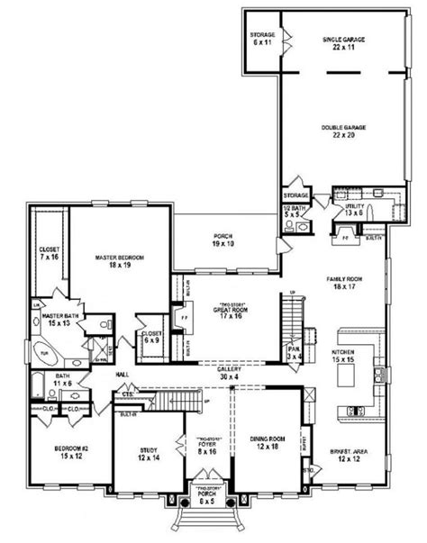 single story  bedroom house plans    bedroom house plans  story home planning ideas