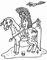 Coloring Pages Indian Native American Horse Printable Riding Kids Coloring4free Indians Clipart India Colouring Cowboys Map Library Popular Child Teepee sketch template