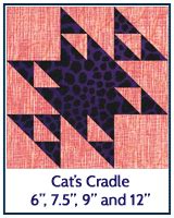 cats cradle quilt block illustrated step  step instructions