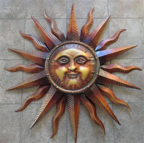 latest large metal sun wall art