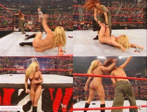 lita and trish strip naked in match hot nude