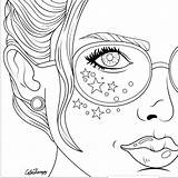 Coloring Faces Pages Girls Girl Color Printable Getcolorings Sandbox Wallpaper Print sketch template