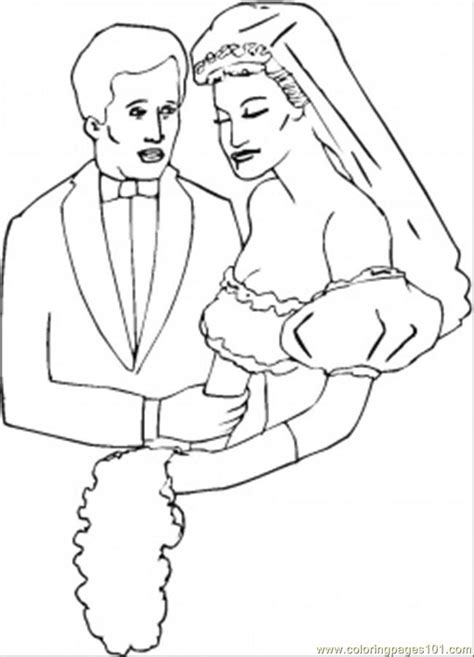 bride  groom coloring pages coloring home