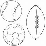 Ball Coloring Soccer Pages Print sketch template