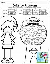 Pronoun Pronouns Activities Grammar Language Arts Teaching Grade Worksheets Color Nouns 2nd English Fun Practice Personal Mastering Second Gumballs Themoffattgirls sketch template