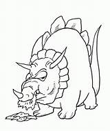 Triceratops Coloring Pages Kids Printable sketch template