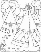 Coloring Pages Printable Native Indian Indians Print Kids Choose Board Americans sketch template