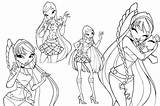 Winx Club Coloring Pages Enchantix Popular sketch template