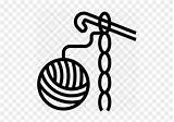 Crochet Icon Crocheting Yarn Needle Clipart Transparent sketch template