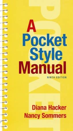 pocket style manual diana hacker nancy sommers