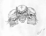 Skulls Skull Hourglass Wicked Evil sketch template