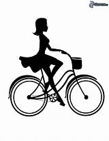 Ragazza Bicicletta Bici Rowerze Dziewczyna Bicicleta Fahrrad Muchacha Deca Obrazki Bez Bicicletas Cycling Siluetas Velo Animati Cartoni Bicyclette Sombras 17x sketch template