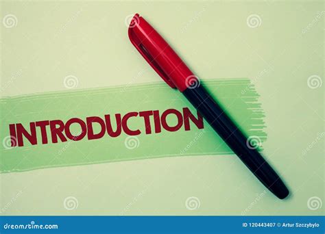 conceptual hand writing showing introduction business photo showcasing