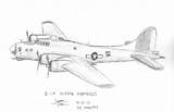Bomber Easy Boeing B17 Step 17 Draw Fortress Flying Drawing Drawings Beginners Tutorial Deviantart Sketching sketch template
