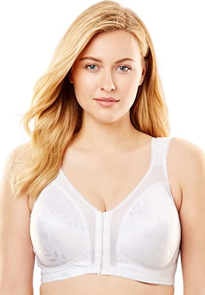 playtex women s plus size 18 hour front close wireless bra with flex