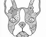 Coloring French Bulldog Pages Frenchie Printable Color Zentangle Template Getcolorings Getdrawings Line Drawing Dog sketch template