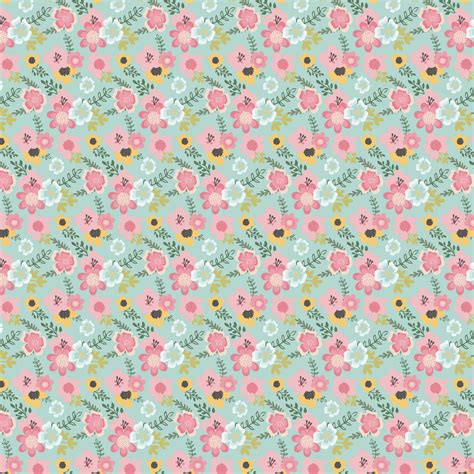 pretty floral papers  poppymoon design thehungryjpeg