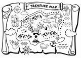 Treasure Map Colouring Sheets Au Return Previous sketch template