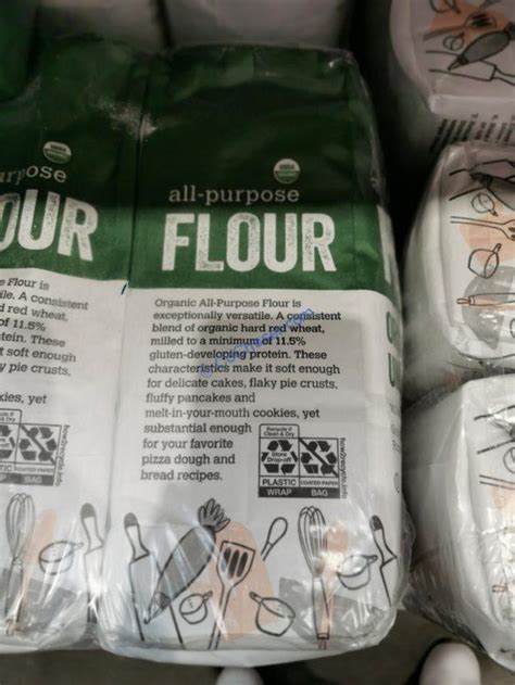 costco  organic unbleached  purpose flour costcochaser