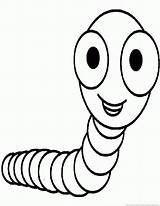 Gusano Worms Insectos sketch template